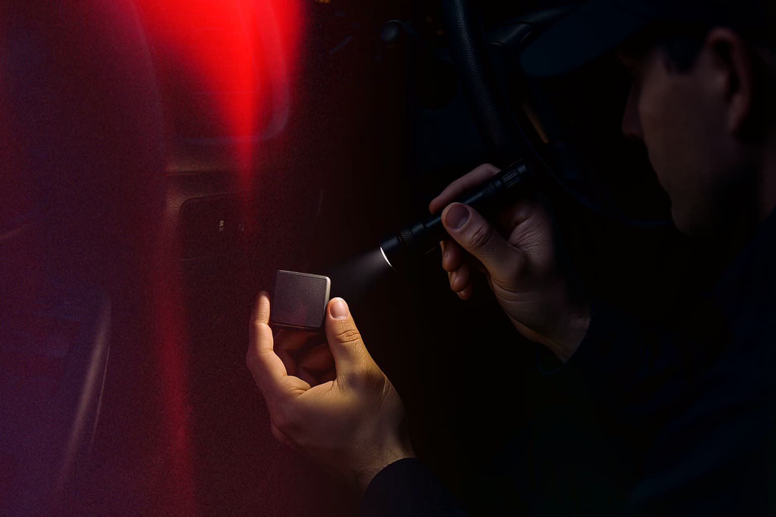 Advanced van tracker security with discreet tracking device installation Professional installing hidden van trackers to prevent van theft